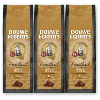 Douwe Egberts Excellent gold koffiebonen 3-pack