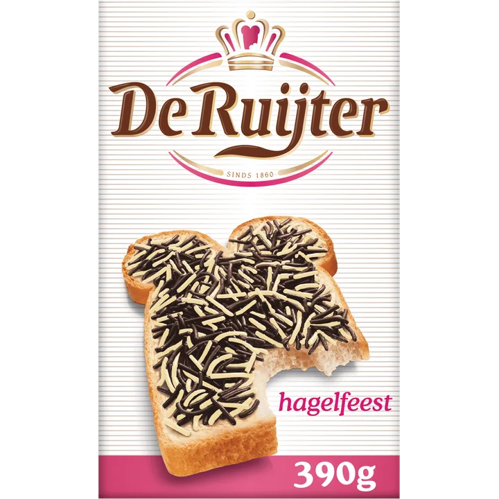 De Ruijter Hagelslag Mix Puur en Vanille 390 g