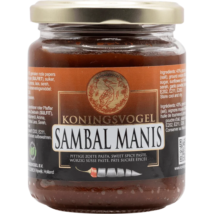 Koningsvogel Sambal Manis 280 g