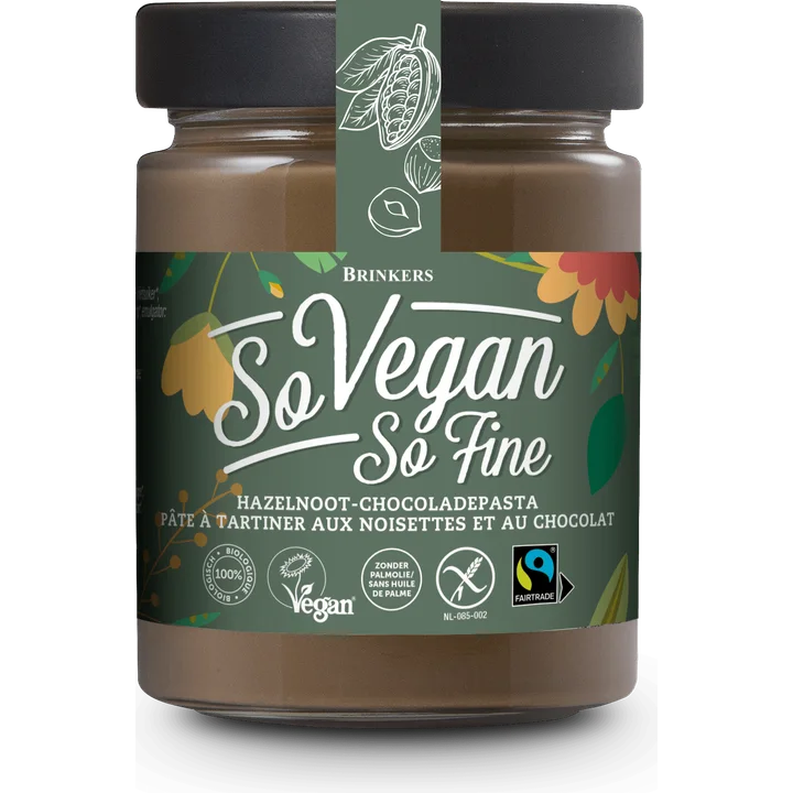 Brinkers So Vegan So Fine Hazelnoot-Chocoladepasta 270 g