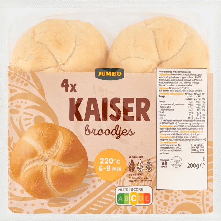 Jumbo - Kaiserbroodjes - 4 Stuks