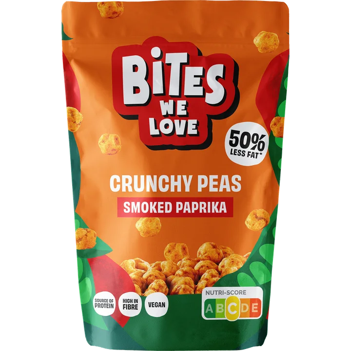 BitesWeLove Crunchy Peas Smoked Paprika 100 g
