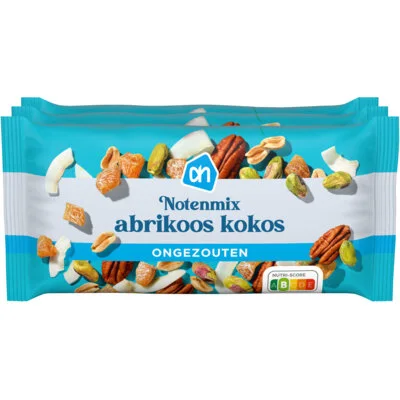AH Notenmix abrikoos kokos 3-pack