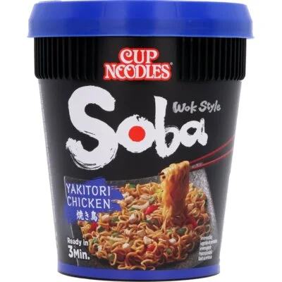 Nissin Soba cup noodles yakitori chicken