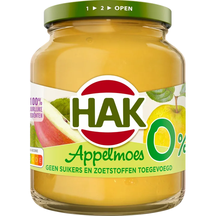 Hak Appelmoes 0% 350g