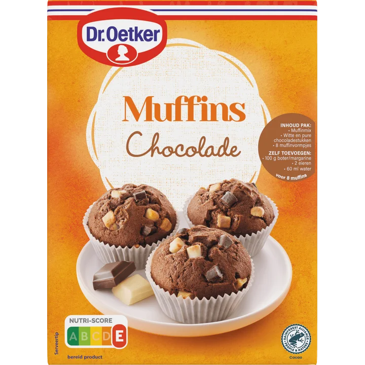 Dr. Oetker Muffins Chocolade Bakmix 345 g