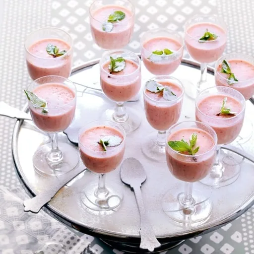 Aardbei panna cotta