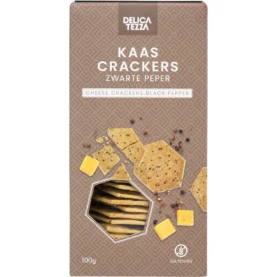 Delicatezza Kaascracker zeezout & zwarte peper
