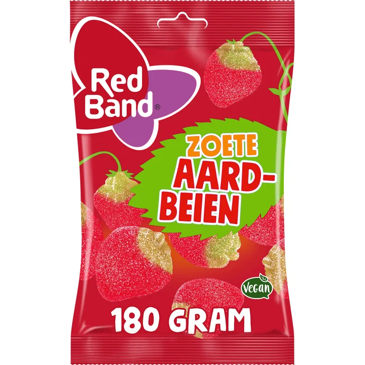 Red Band Zoete Aardbeien Zoet Snoep 180g