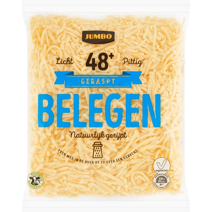 Jumbo Geraspte Kaas Belegen 48+ 175 g