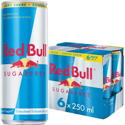 Red Bull Sugar free 6-pack bel