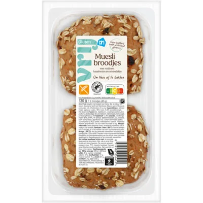 AH Glutenvrij Mueslibroodjes