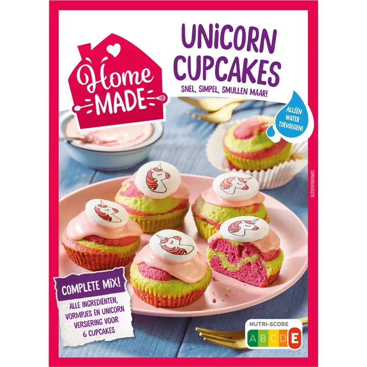 HomeMade Complete Mix voor Unicorn Cupcakes 260 g
