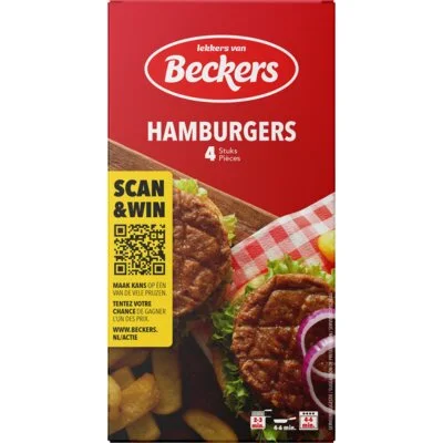Beckers Hamburgers 4 Stuks