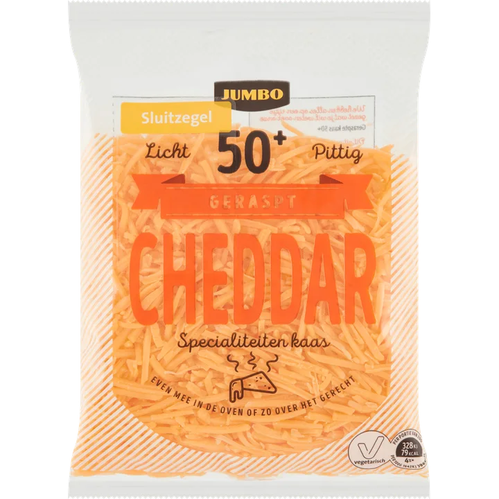 Jumbo Geraspte Cheddar Kaas 50+ 150 g