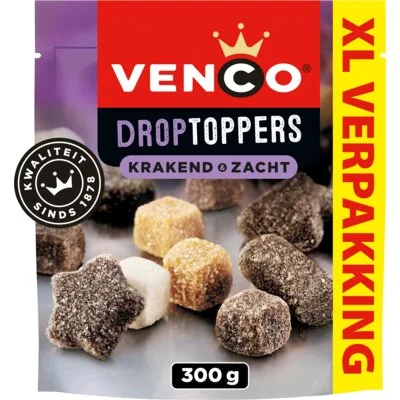 Venco Droptoppers krakend & zacht voordeelpak