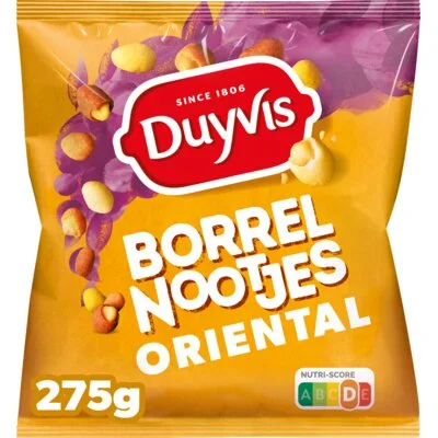 Duyvis Borrelnootjes Oriental Pinda Noten 275 gr