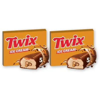 Twix Karamel cookie ice bar 2-pack