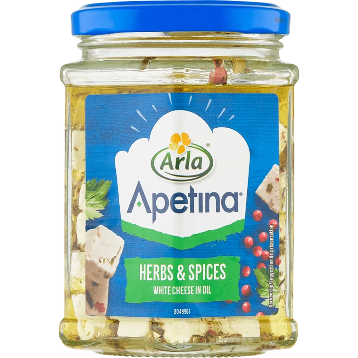 Arla Apetina witte kaasblokjes in olie