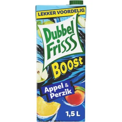 DubbelFrisss Boost appel & perzik