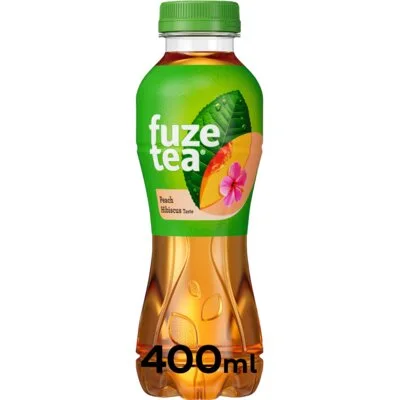 Fuze Tea Black ice tea peach hibiscus 12-pack
