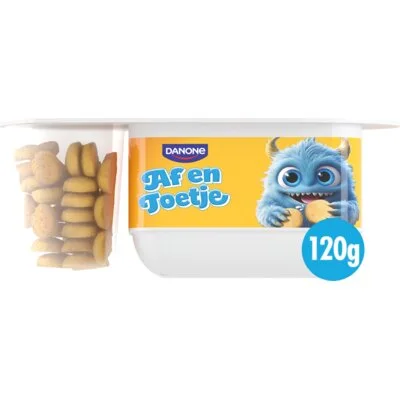Danone Af en toetje yoghurt met vanille smaak