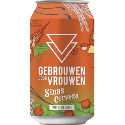 Gebrouwen door vrouw Sinas cerveza