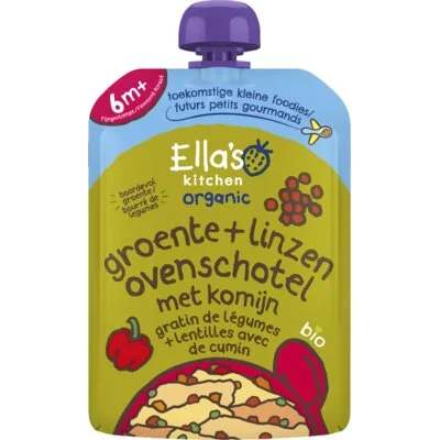 Ella's kitchen Groente ovenschotel met linzen 6m+ bio