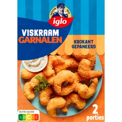 Iglo Viskraam garnalen krokant gepaneerd