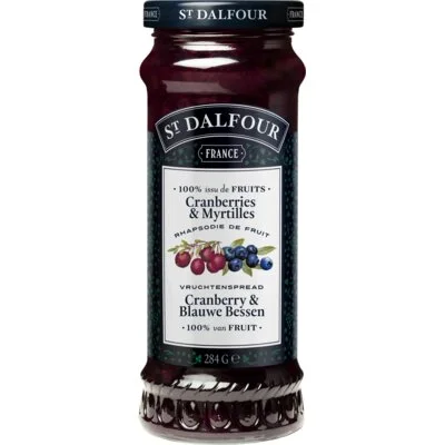 St. Dalfour Cranberry en blauwe Bessen vruchtenspread