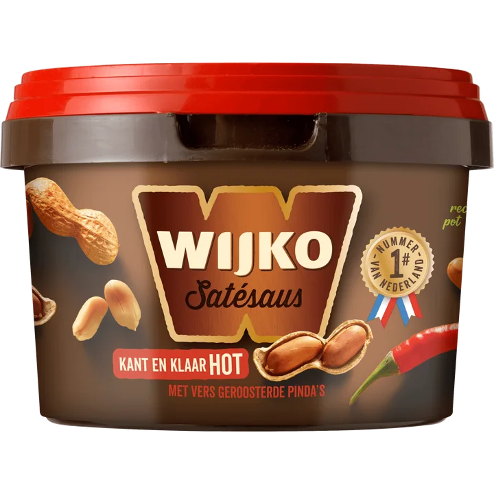 Wijko Satésaus Hot Kant en Klaar 520 g