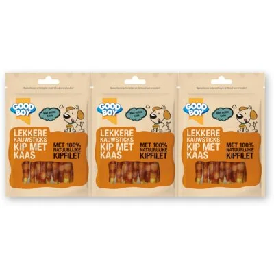 Good boy Lekkere kauwsticks kip met kaas 3-pack