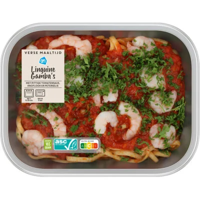 AH Verse maaltijd linguini gamba's