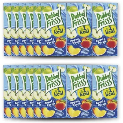 DubbelFrisss Appel & perzik 72-pack