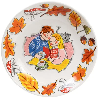 Blond Amsterdam Diep bord cozy days 23cm
