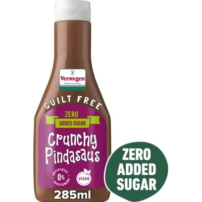 Verstegen Crunchy pindasaus zero added sugar