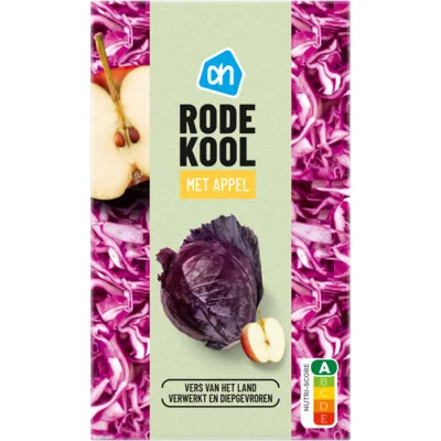 AH Rode kool met appel