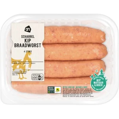 AH Scharrel kipbraadworst 4 stuks