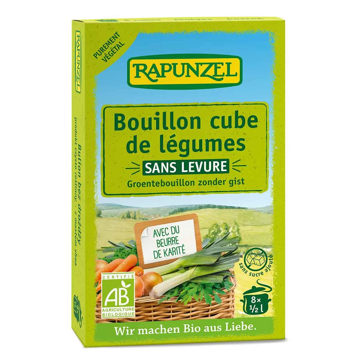 Groentebouillon-blokjes zonder gist