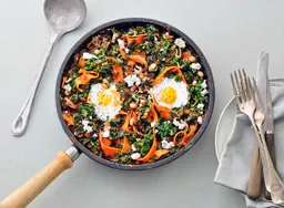 Boerenkoolshakshuka met venkelzaad & feta