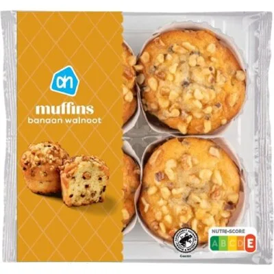 AH Muffins banaan walnoot