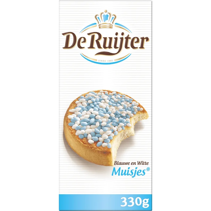 De Ruijter Muisjes Blauwe & Witte 330 g