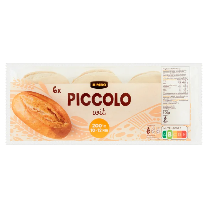 Jumbo - Piccolo Wit - 6 Stuks