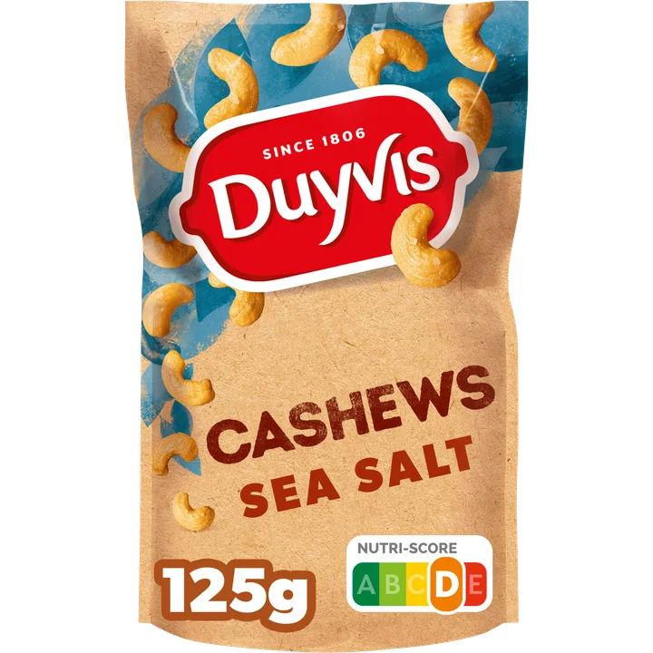 Duyvis Cashew Noten Zeezout 125 gr