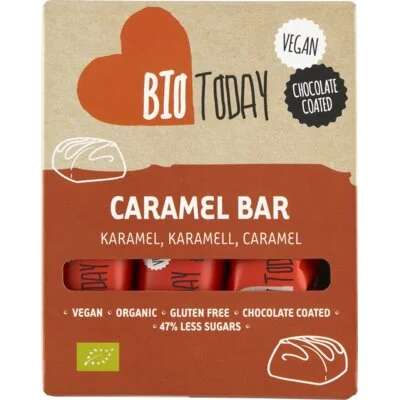 BioToday Vegan choco bar karamel