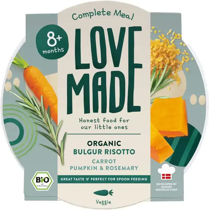 Babymaaltijd bulgur risotto 8+ mnd