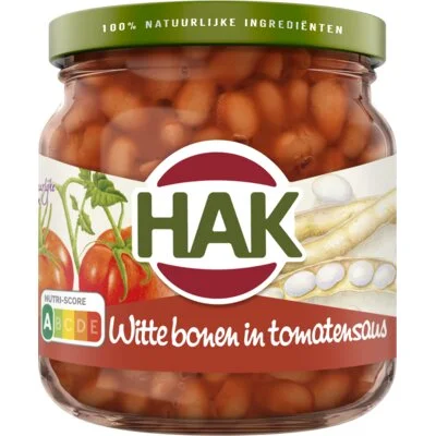 Hak Witte Bonen in Tomatensaus 185 g