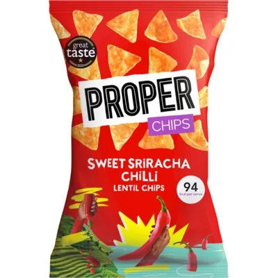 Proper Sweet Sriracha Chilli Lentil Chips
