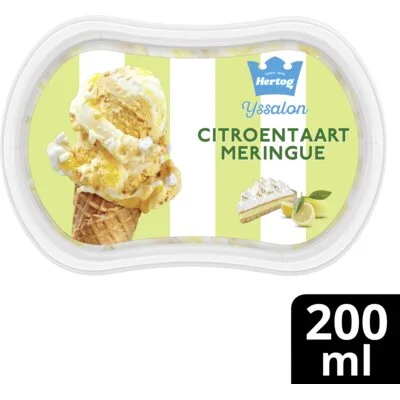 Hertog IJssalon Mini IJs Citroentaart Meringue 200 ml