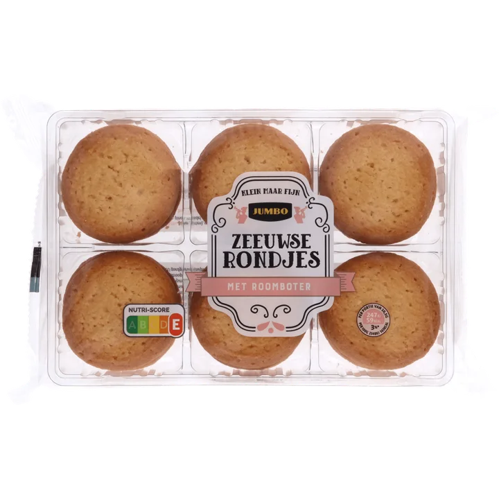 Jumbo Zeeuwse Rondjes met Roomboter 250 g